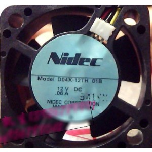 Nidec D04X-12TH 01B 12V 0.06A 3wires cooling fan